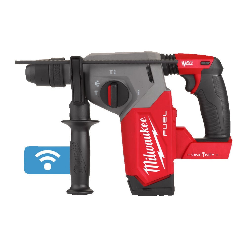 MILWAUKEE M18 ONEFHX FUEL ONE-KEY SDS-PLUS 26 mm hamer met 4 standen en FIXTEC