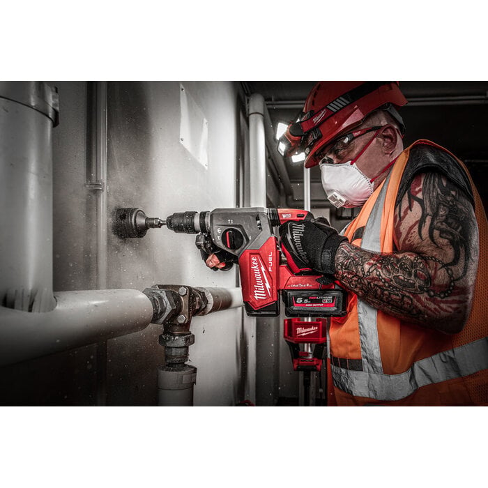 MILWAUKEE M18 ONEFHX FUEL ONE-KEY SDS-PLUS 26 mm hamer met 4 standen en FIXTEC