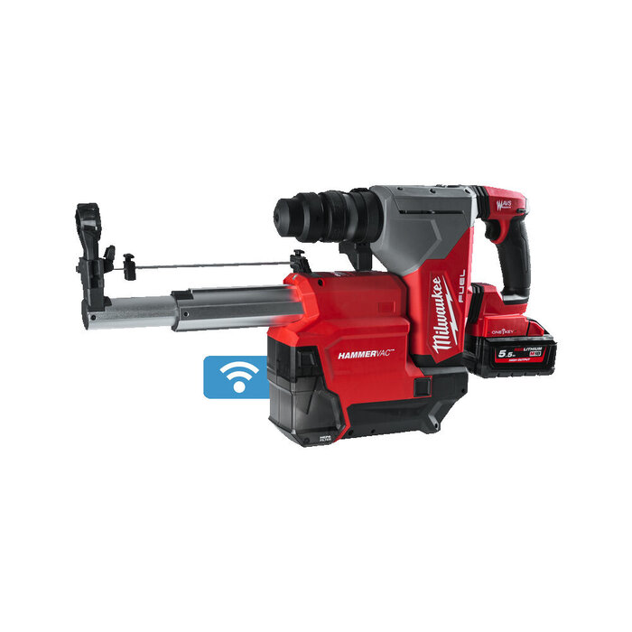 MILWAUKEE M18 ONEFHPXDEL-552C SDS-PLUS HAMER MET STOFAFZUIGING