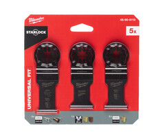 MILWAUKEE Multitool Starlock hout / metaal bladenset (5-delig)