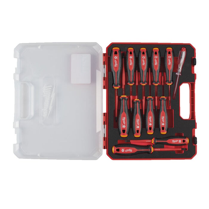 MILWAUKEE SCHROEVENDRAAIERSET "TRI-LOBE" VDE 12-delig