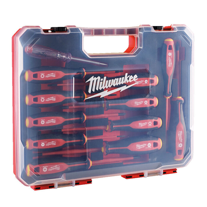MILWAUKEE SCHROEVENDRAAIERSET "TRI-LOBE" VDE 12-delig