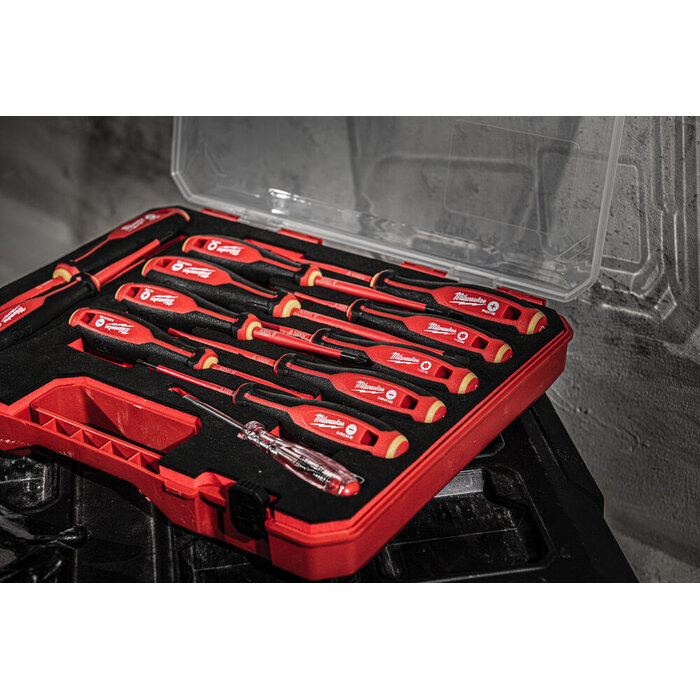 MILWAUKEE SCHROEVENDRAAIERSET "TRI-LOBE" VDE 12-delig