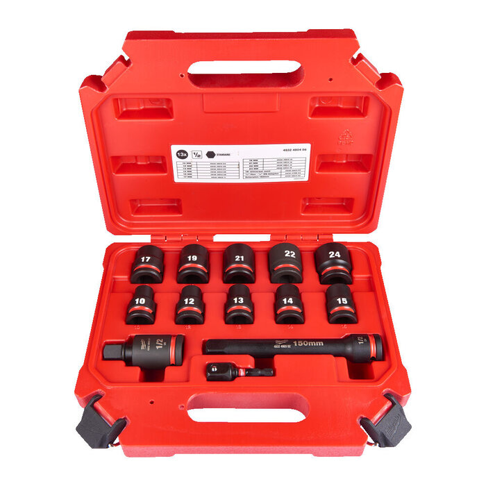 MILWAUKEE DOPPENSET  HEX 1/2"