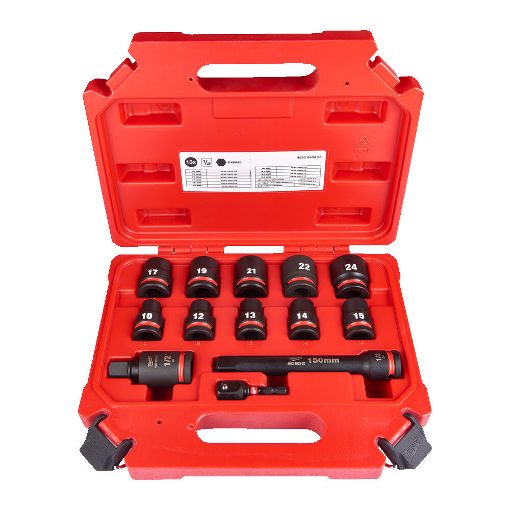MILWAUKEE DOPPENSET SHOCKWAVE HEX 1/2"