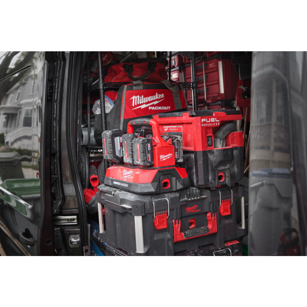 MILWAUKEE M18 PC6 EU PACKOUT compatibele lader voor 6 accu's