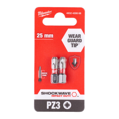 MILWAUKEE PZ3 25 mm SHOCKWAVE™ Gen II