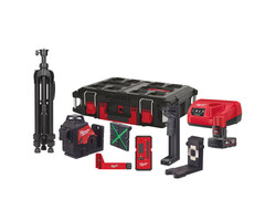 MILWAUKEE M12 3PLKIT-401P DRIEDIMENSIONALE LASER MET 3 GROENE 360° LASER CIRKELS KIT