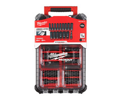 MILWAUKEE SHOCKWAVE 1/2" Lange Doppenset PACKOUT (16-delig)