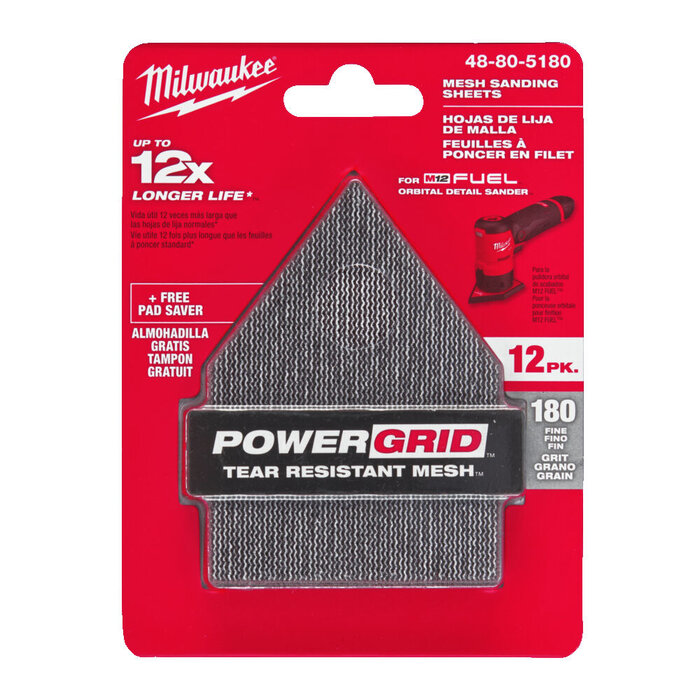 MILWAUKEE SCHUURGAAS VOOR M12 FDSS 67 X 92 MM
