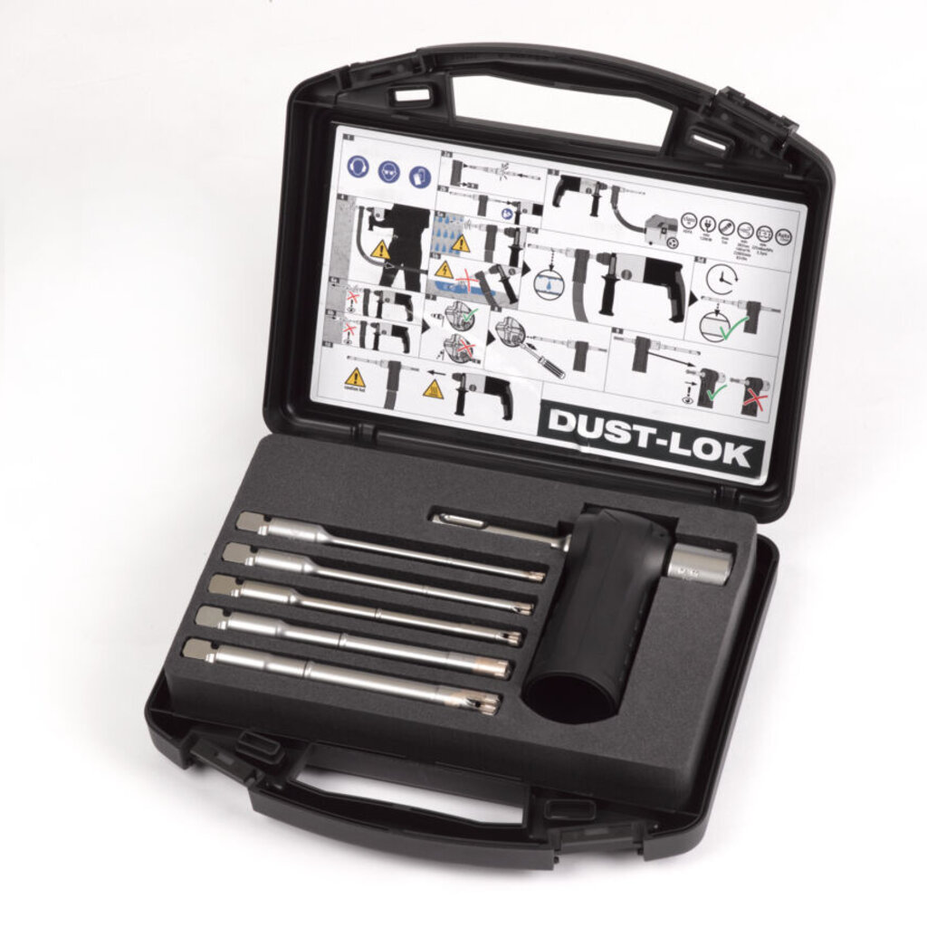 MILWAUKEE SDS-PLUS DUST-LOK STOFVRIJE BOREN - 4 SNEDEN - MODULAIR ONTWERP