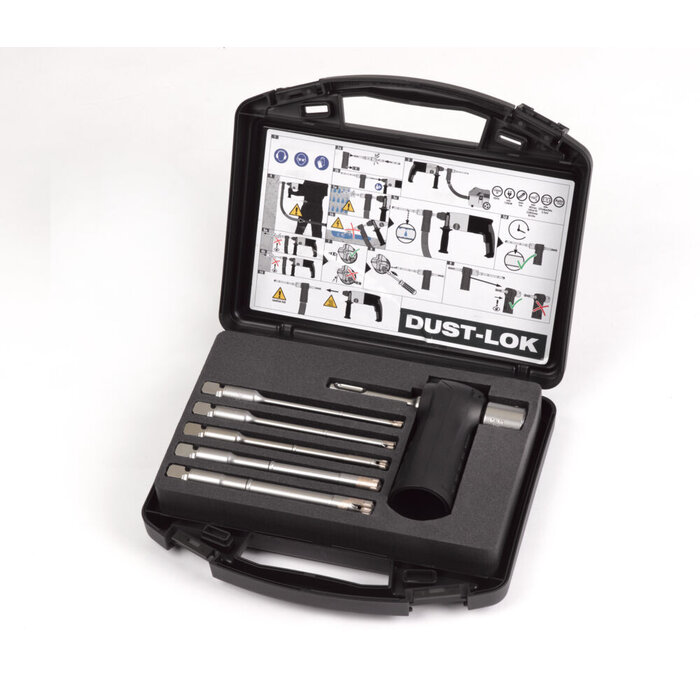 MILWAUKEE SDS-PLUS DUST-LOK STOFVRIJE BOREN - 4 SNEDEN - MODULAIR ONTWERP