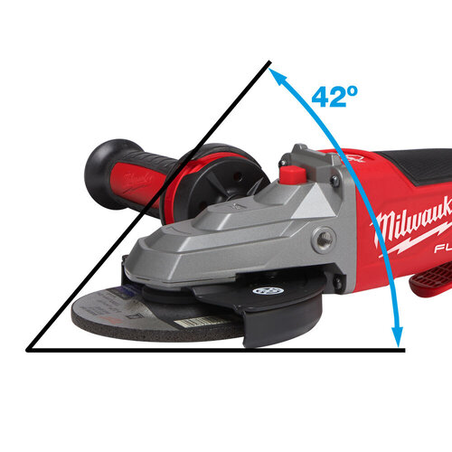 MILWAUKEE M18 FSAGF125XPDB HAAKSE SLIJPER  PLATTE KOP 125MM