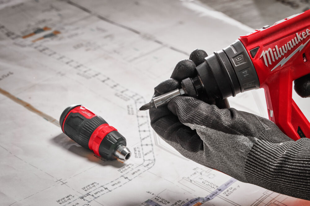 MILWAUKEE Schroevendraaier multi-Bit 8 in 1 ratelend compact
