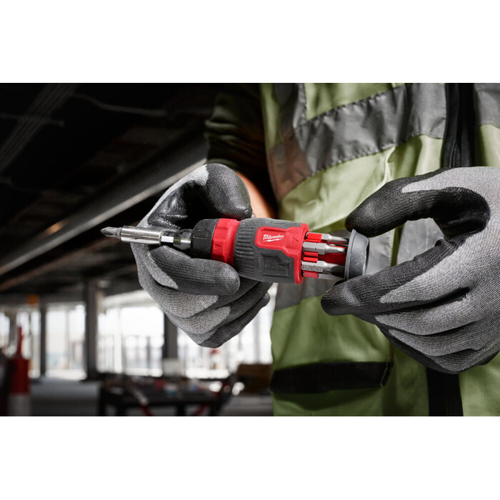MILWAUKEE Schroevendraaier multi-Bit 8 in 1 ratelend compact