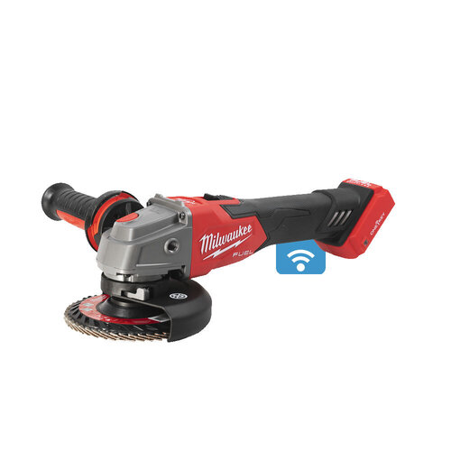 MILWAUKEE  M18 ONEFSAG125XB HAAKSE SLIJPER MET SCHUIFSCHAKELAAR EN SCHIJFREM 125 MM