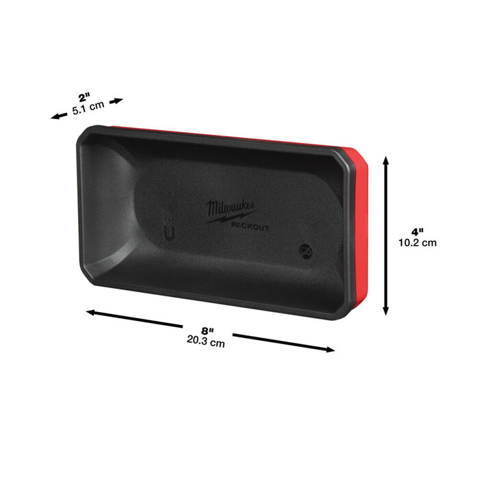 MILWAUKEE PACKOUT™ MAGNETISCHE BAKJES 10 x 20 CM