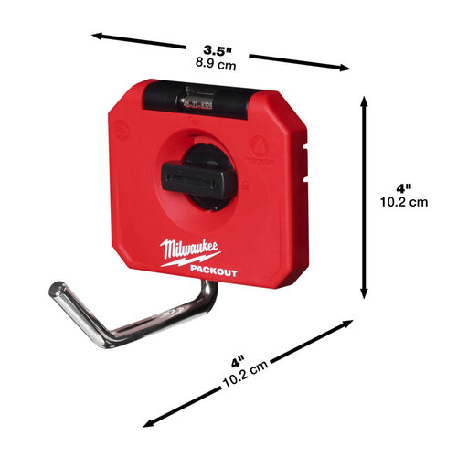 MILWAUKEE PACKOUT™ ENKELE RECHTE HAAK