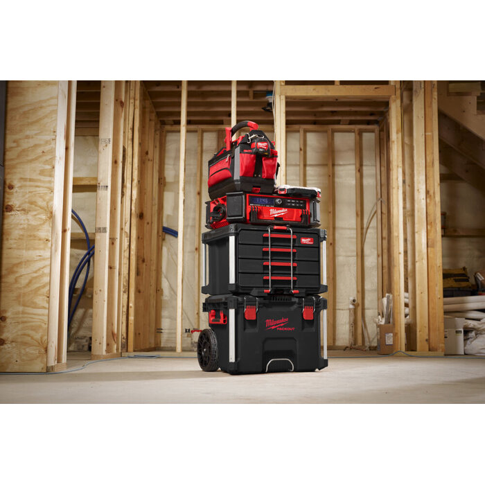 MILWAUKEE PACKOUT Gereedschapskoffer met vier lades