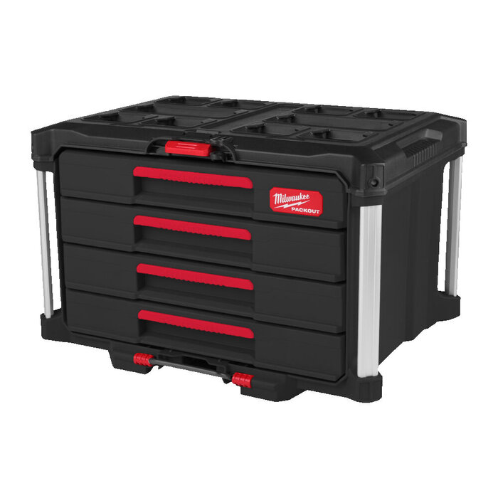 MILWAUKEE PACKOUT Gereedschapskoffer met vier lades