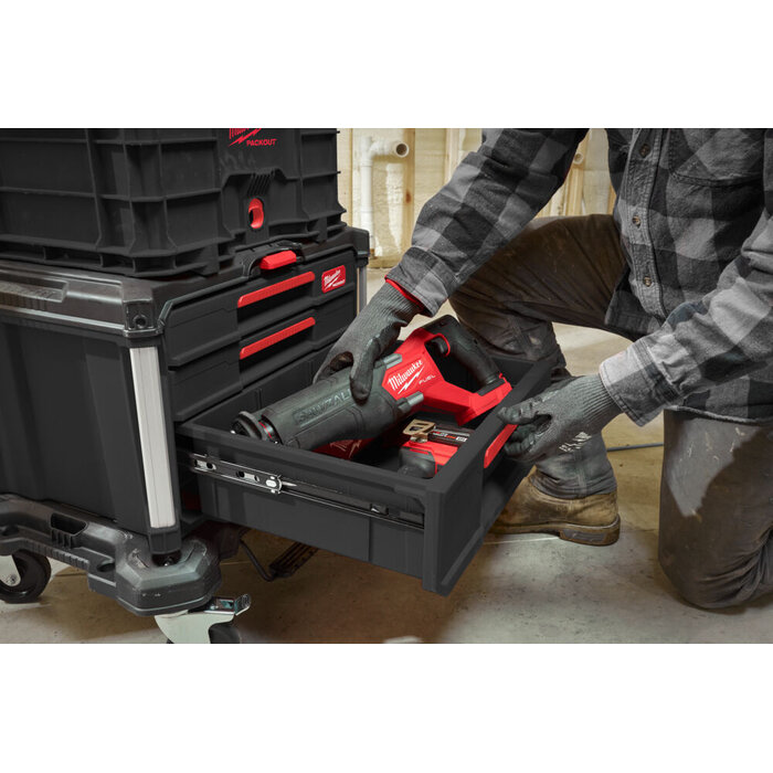 MILWAUKEE PACKOUT™ GEREEDSCHAPSKOFFER MET 2+1 LADES
