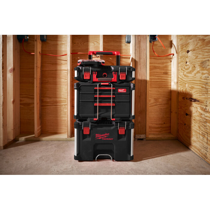 MILWAUKEE PACKOUT™ GEREEDSCHAPSKOFFER MET 2+1 LADES