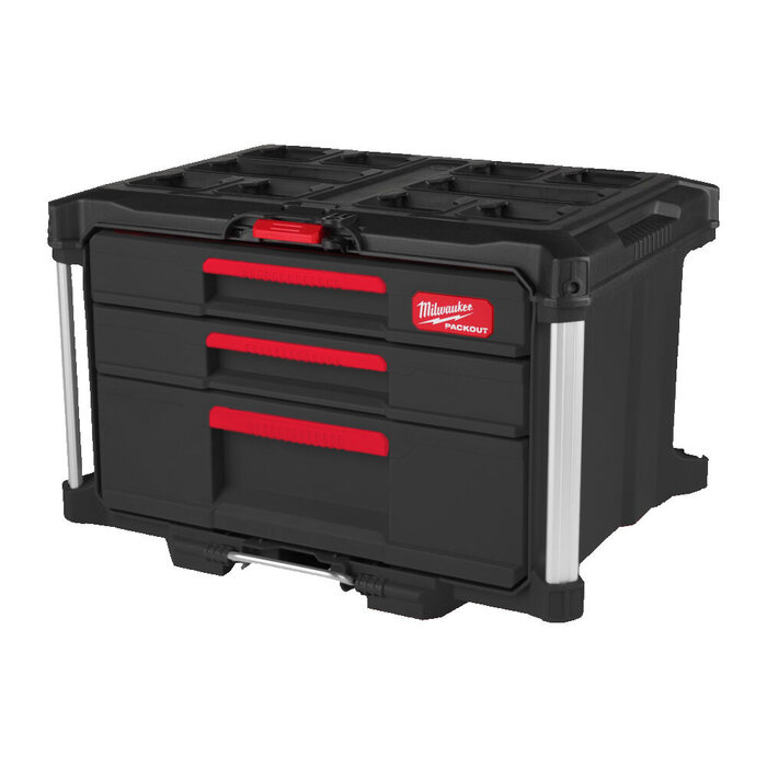 MILWAUKEE PACKOUT™ GEREEDSCHAPSKOFFER MET 2+1 LADES