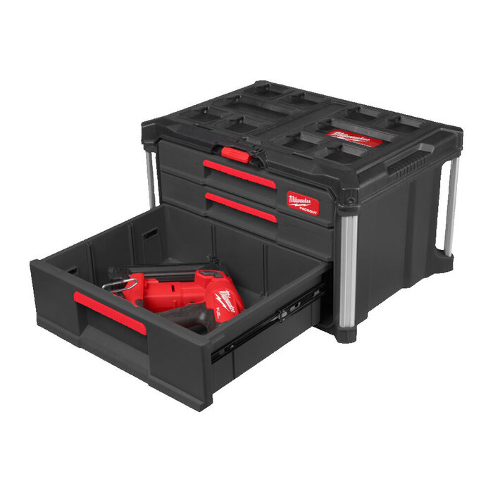 MILWAUKEE PACKOUT™ GEREEDSCHAPSKOFFER MET 2+1 LADES