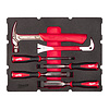 MILWAUKEE FOAM INLAY GESCHIKT VOOR ALLE PACKOUT™ GEREEDSCHAPSKOFFERS MET LADES VOOR DE TIMMERMAN (6-DELIG)
