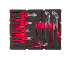 MILWAUKEE FOAM INLAY GESCHIKT VOOR ALLE PACKOUT™ GEREEDSCHAPSKOFFERS MET LADES MET TANGEN (8-DELIG)