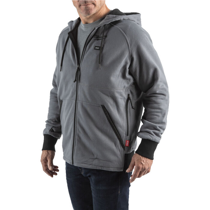 MILWAUKEE M12 HHGREY4 HOODIE VERWARMD