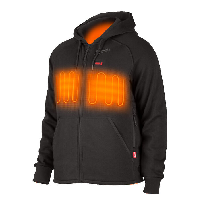MILWAUKEE M12 HHBL4-0 Verwarmde hoodie zwart