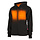 M12 HHLBL1-0 VERWARMDE DAMES HOODIE ZWART