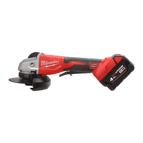 MILWAUKEE M18 BLSAG125XPD KOOLBORSTELLOZE 125 MM HAAKSE SLIJPER MET PEDDELSCHAKELAAR