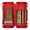 MILWAUKEE Shockwave HSS-G Tin Red Hex boren set