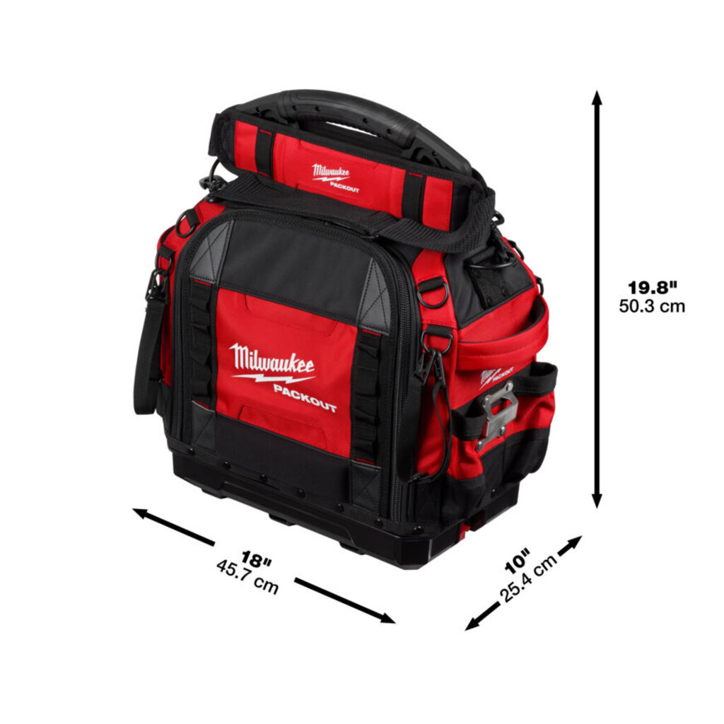 MILWAUKEE PACKOUT™ 38 CM PRO GESLOTEN GEREEDSCHAPSTAS