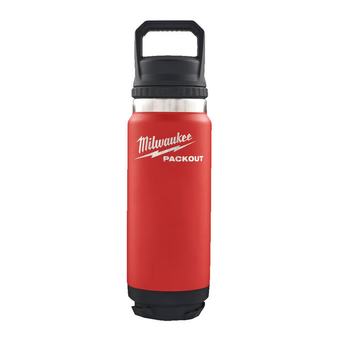 MILWAUKEE PACKOUT 710 ml fles met deksel rood