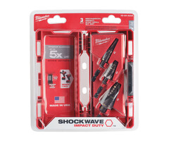 MILWAUKEE SHOCKWAVE™ IMPACT DUTY STAPPENBOREN (3-DELIGE)