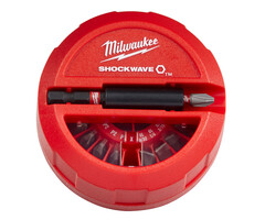 MILWAUKEE SHOCKWAVE Schroefbit Set 15-delige PUCK