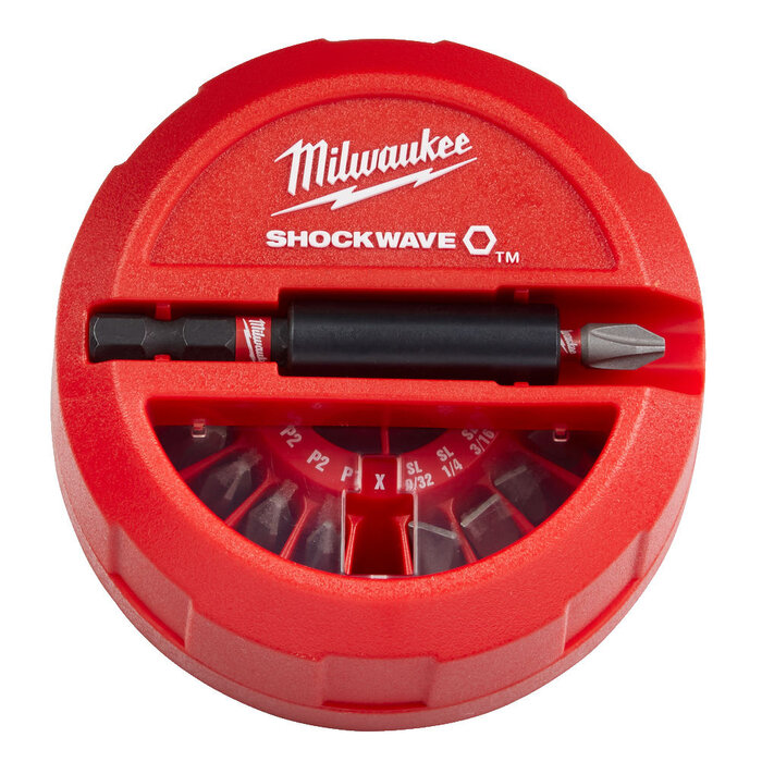 MILWAUKEE SHOCKWAVE Schroefbit Set 15-delige PUCK