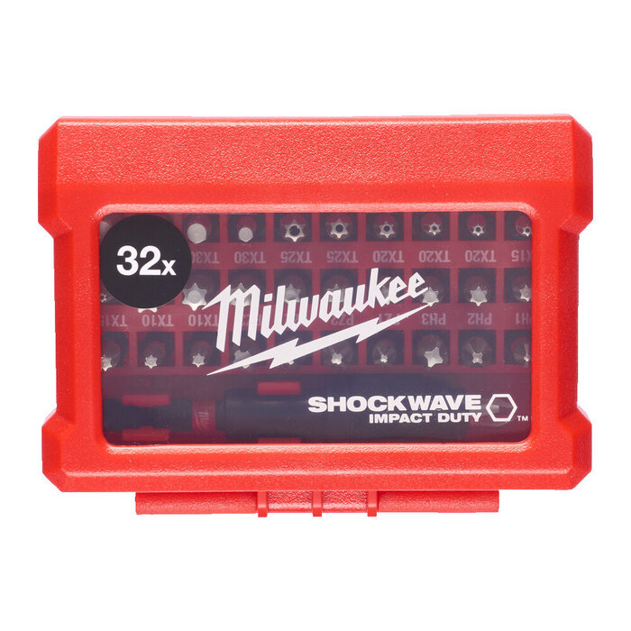 MILWAUKEE SHOCKWAVE Schroefbit Set 32-delig