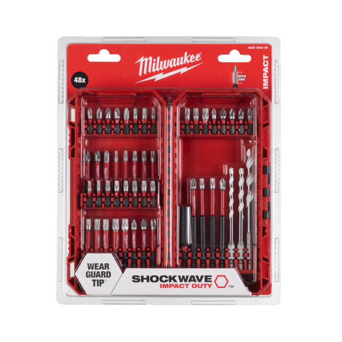 MILWAUKEE SHOCKWAVE PACKOUT Ready Box 45-delige bit Set