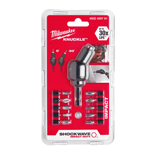 MILWAUKEE SHOCKWAVE™ KNUCKLE™ OFFSET BEVESTIGING 11-DELIGE