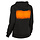 M12 HHLBL1-0 VERWARMDE DAMES HOODIE ZWART