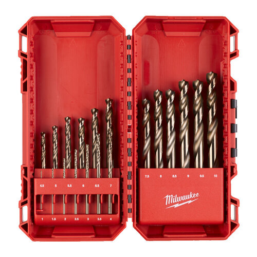 MILWAUKEE RED COBALT - HSS-GROUND - DIN 338 COBALT METAALBOREN HSS-G COBALT SET -