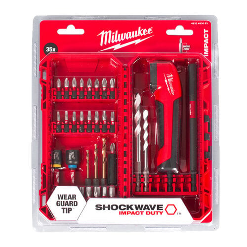 MILWAUKEE SHOCKWAVE™ IMPACT DUTY™ BIT SET 35-DELIGE