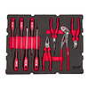 MILWAUKEE FOAM INLAY GESCHIKT VOOR ALLE PACKOUT™ GEREEDSCHAPSKOFFERS MET LADES MET SCHROEVENDRAAIERS EN TANGEN (10-DELIG)