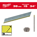 MILWAUKEE AFWERKSPIJKERS, 15 GAUGE, 34°, D HEAD EXTERNAL USE