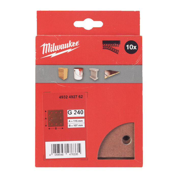 MILWAUKEE SCHUURPAPIER VOOR VLAKSCHUURMACHINE 115X107