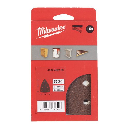 MILWAUKEE SCHUURPAPIER VOOR SCHUURMACHINES 100 X 147MM